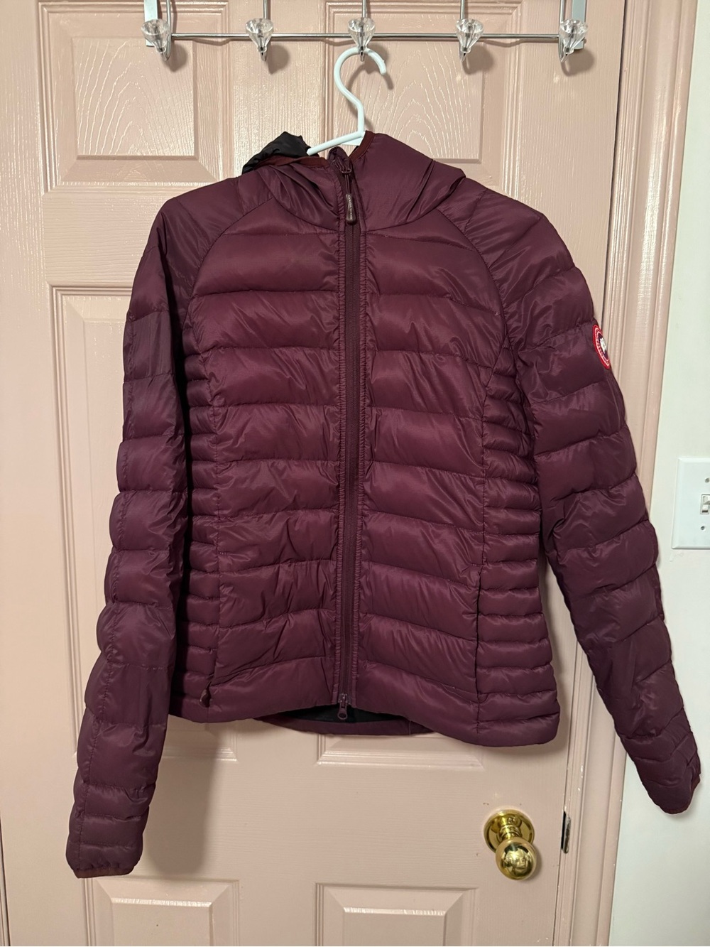 Authentic Women’s Quilted Canada Goose Brookvale Hooded Puffer Jacket